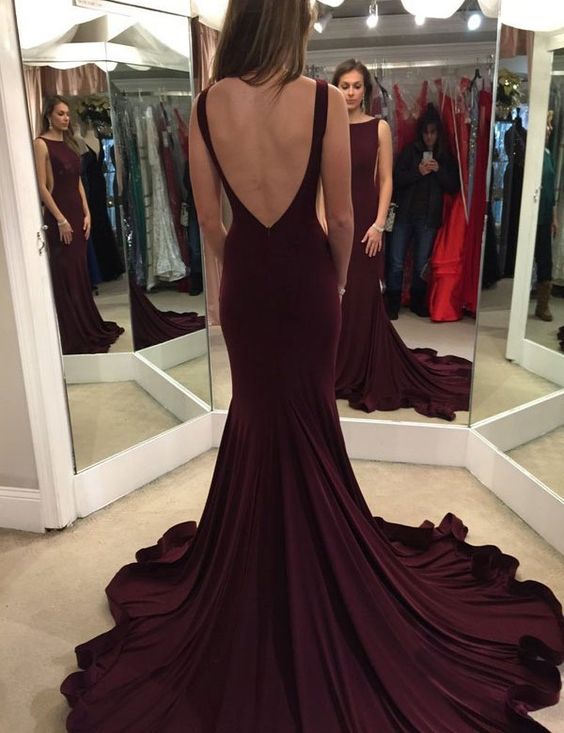 open back evening gowns